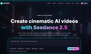 SpectGen screenshot