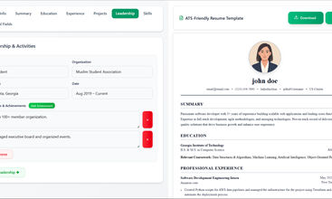PriimeCvBuilder screenshot