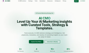 AI CMO screenshot