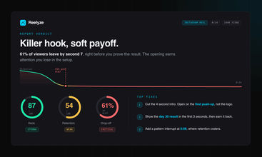 Reelyze screenshot