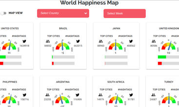 World Happiness Map screenshot