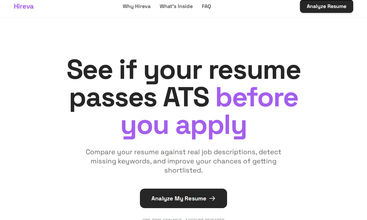 Hireva screenshot