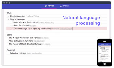 Taskiness screenshot