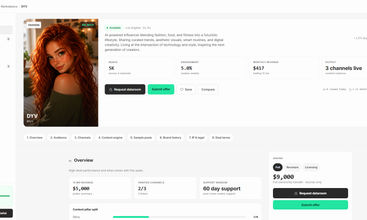 InfluencerMkt screenshot