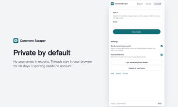 Comment Scraper screenshot