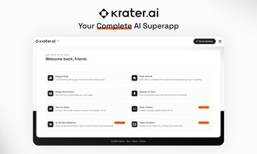 Krater.ai screenshot