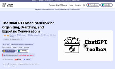 ChatGPT Toolbox screenshot