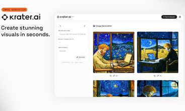 Krater.ai screenshot