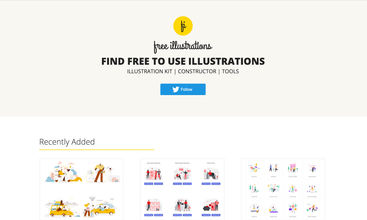 Free illustrations screenshot