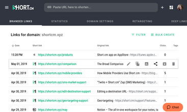 Short.io screenshot