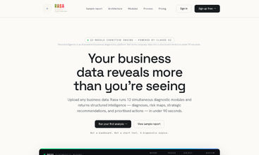 Rasa Intelligence screenshot