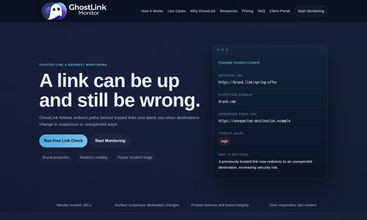 GhostLink Monitoring screenshot