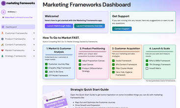 Marketing Frameworks screenshot