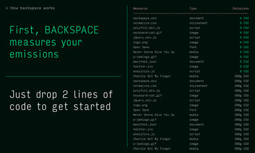 BACKSPACE screenshot