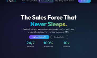 pipelineAI screenshot