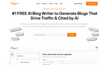 Bloggr AI screenshot