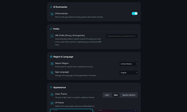 MevaSearch screenshot