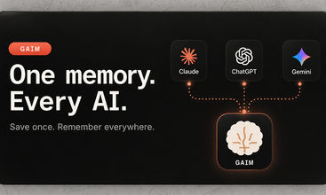 GAIM - One memory for all your AI screenshot