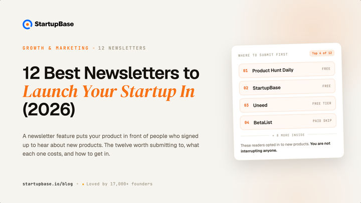12 Best Newsletters to Launch Your Startup In (2026)
