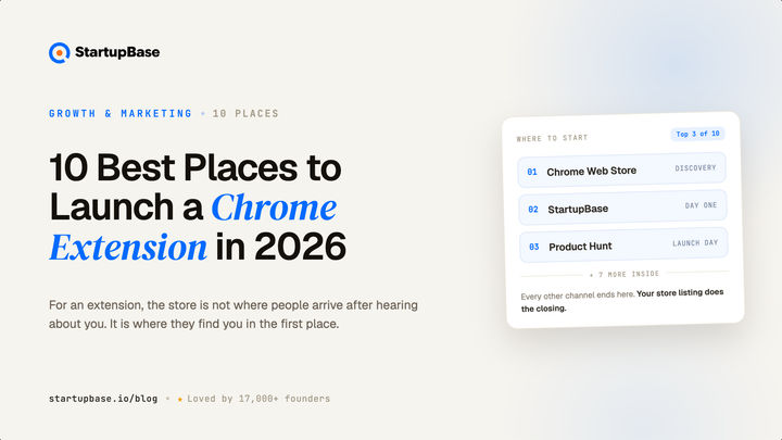 10 Best Places to Launch a Chrome Extension in 2026
