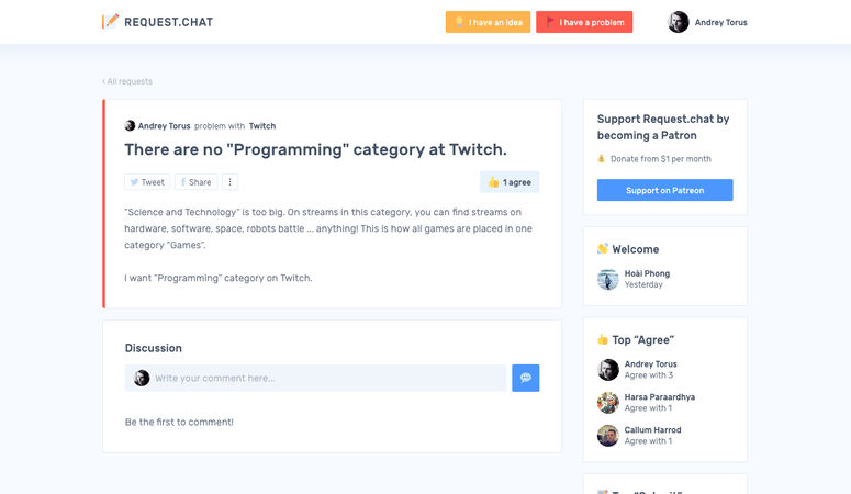 Request.chat