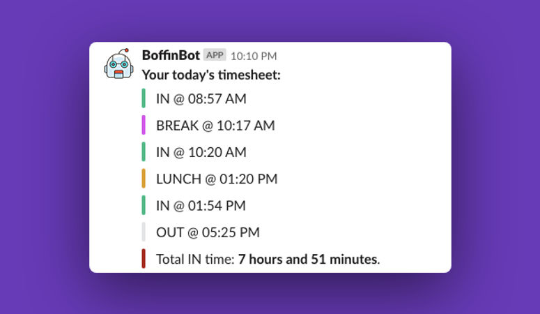 BoffinBot for Slack