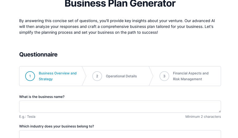 BizPlanner AI