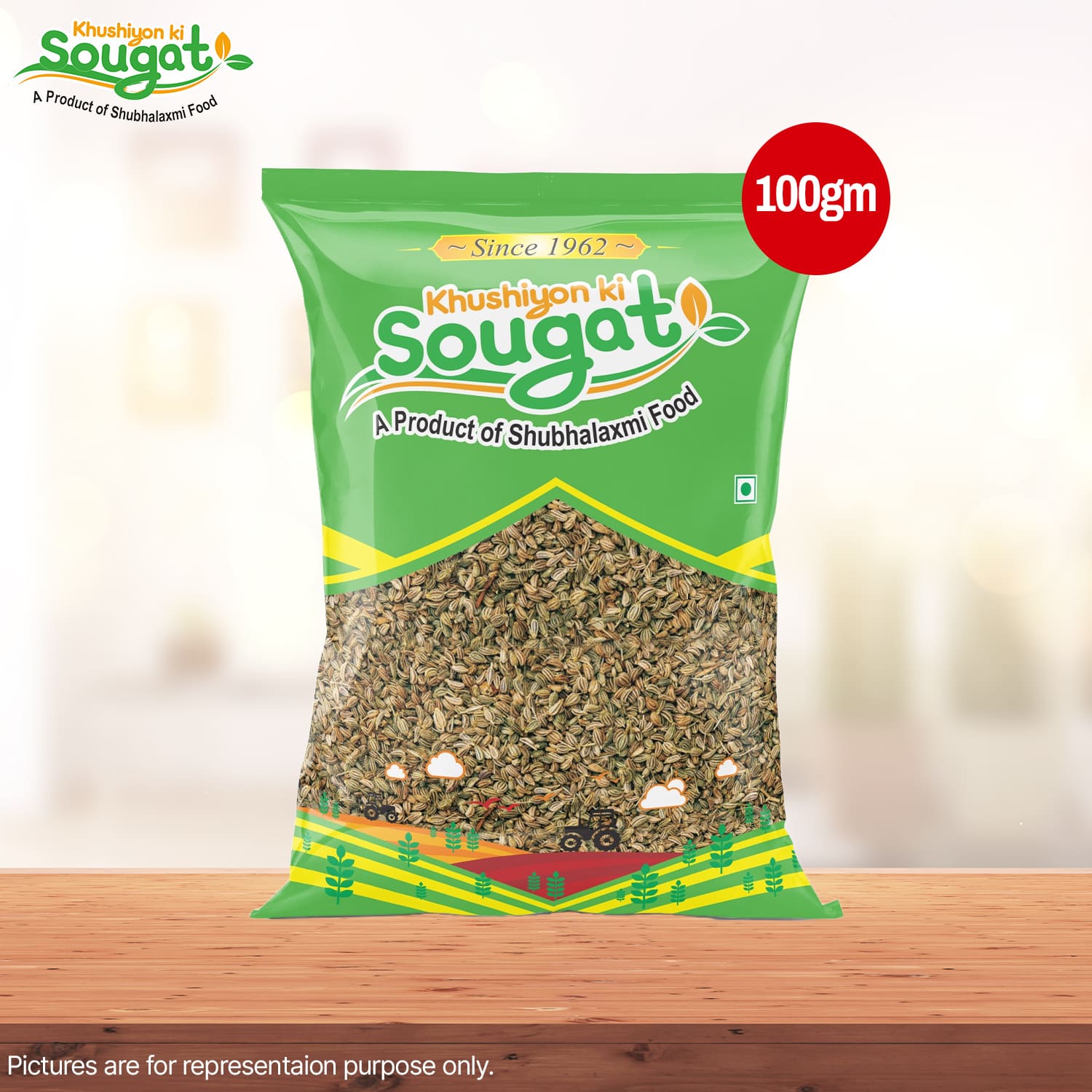 Rye small 200g,Ajwain 100g,Kasturi methi 100g,Kalami 100g,Tej patta 100g Pack of 5