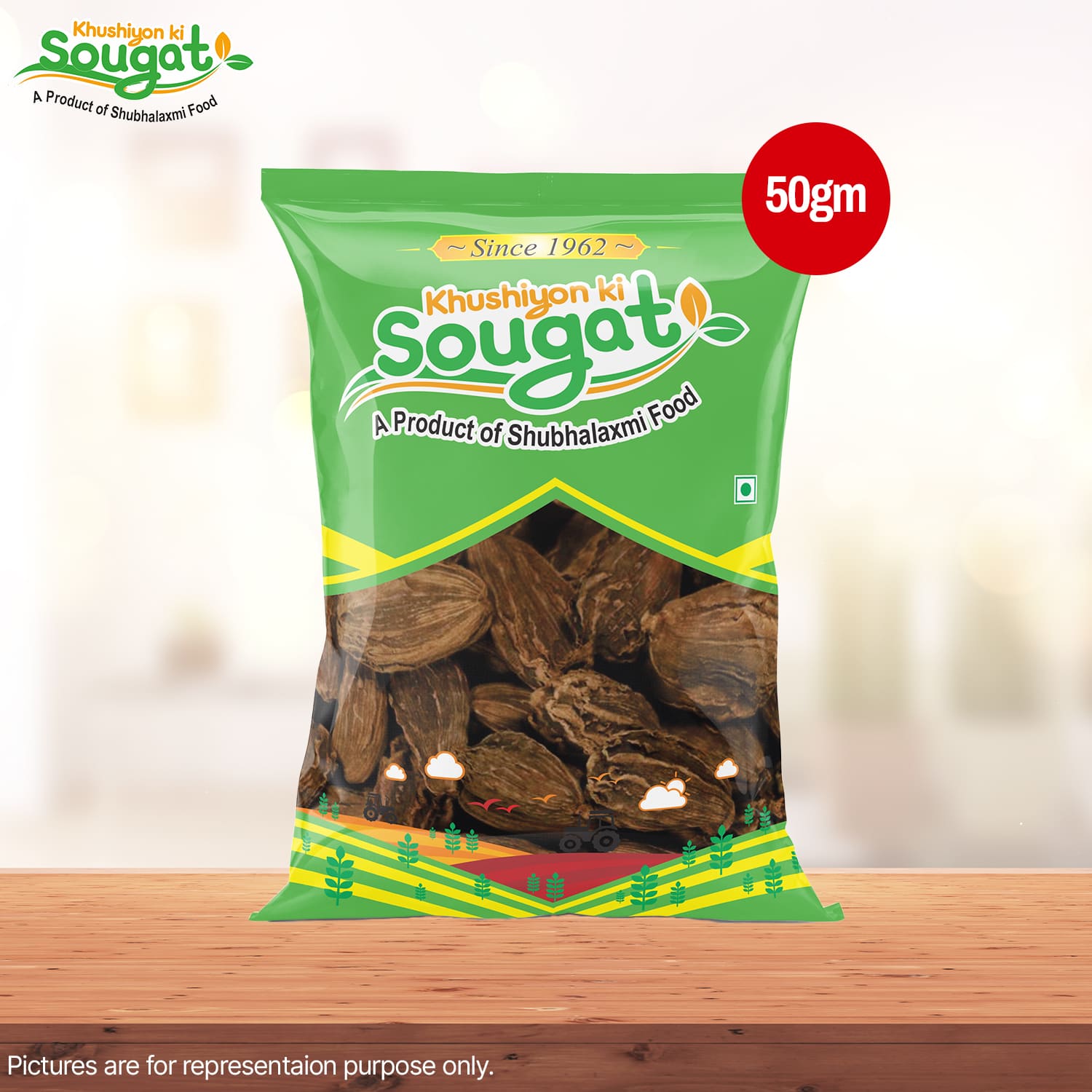 Small Pack -Rye small100g,Jeera whole 200g,Tejpatta100g,kalami 100g,Kasturi methi 50g,Big elaichi 50g Pack of 6