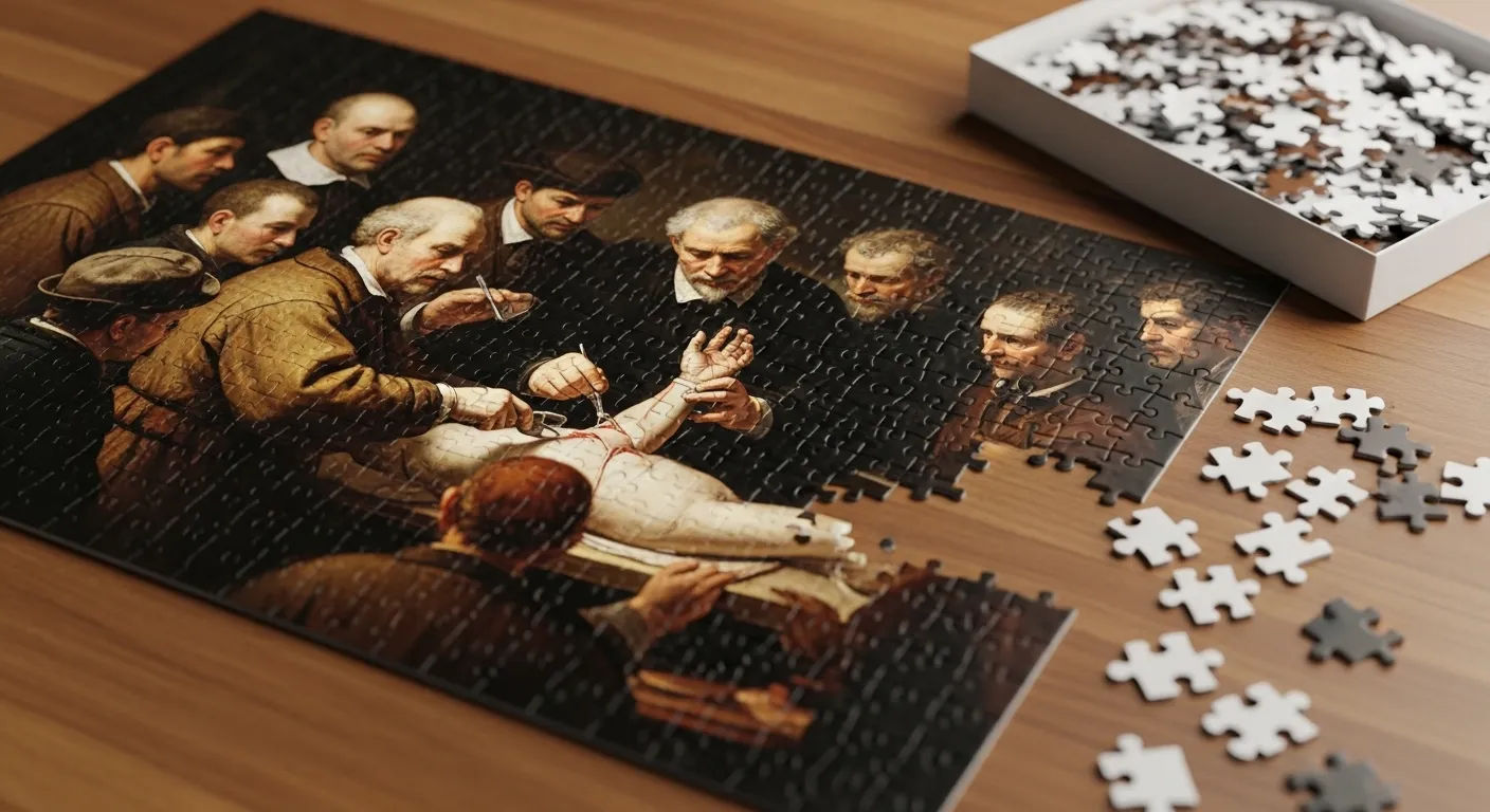 The Anatomy Lesson Rembrandt puzzle
