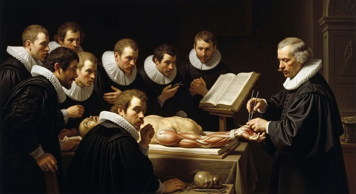 The Anatomy Lesson of Dr Nicolaes Tulp High Resolution Explored