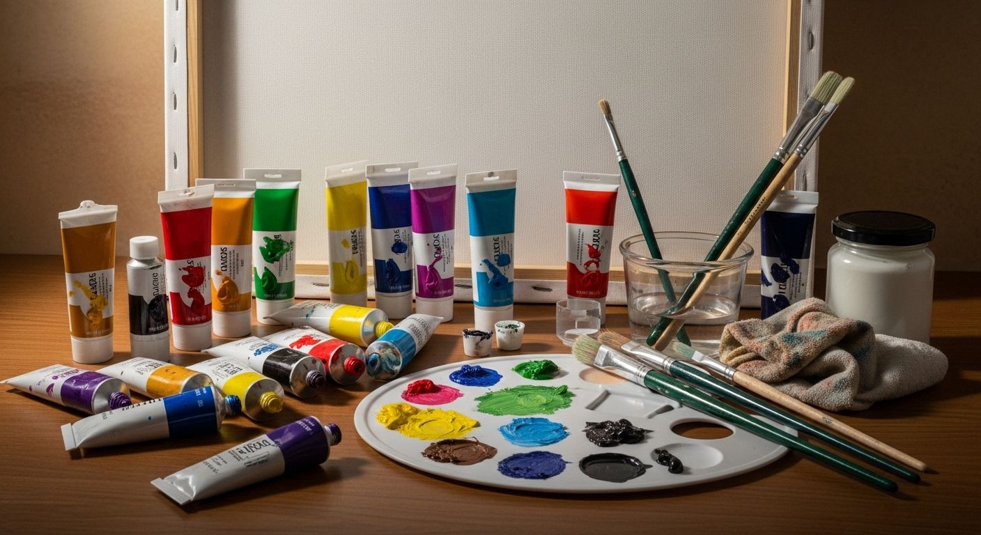 acrylic colours for canvas painting