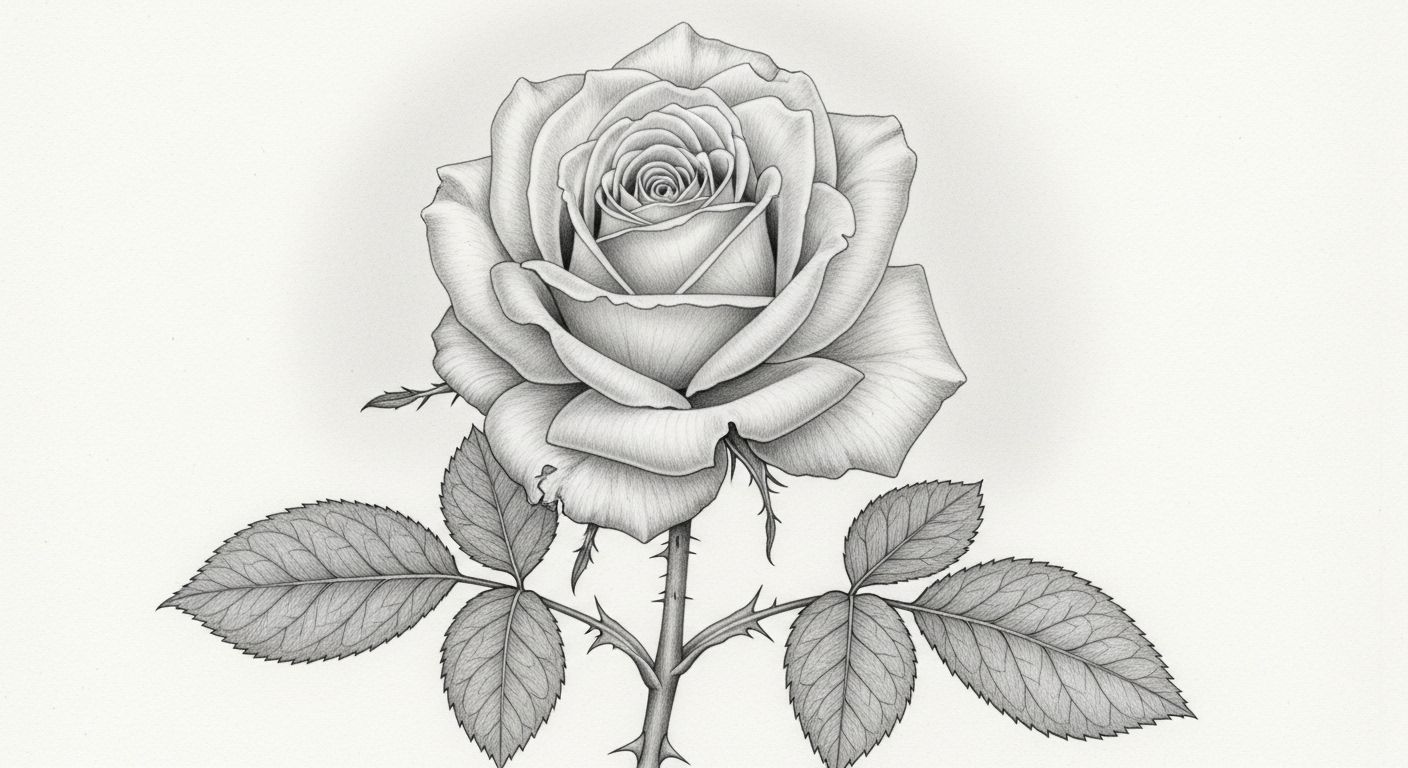 drawing rose images