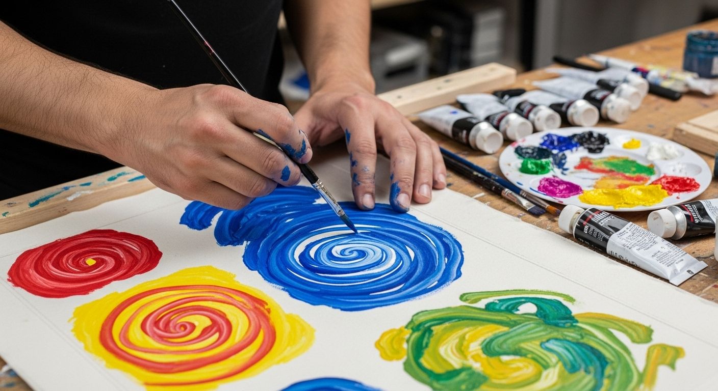 painting fabric with acrylic paint