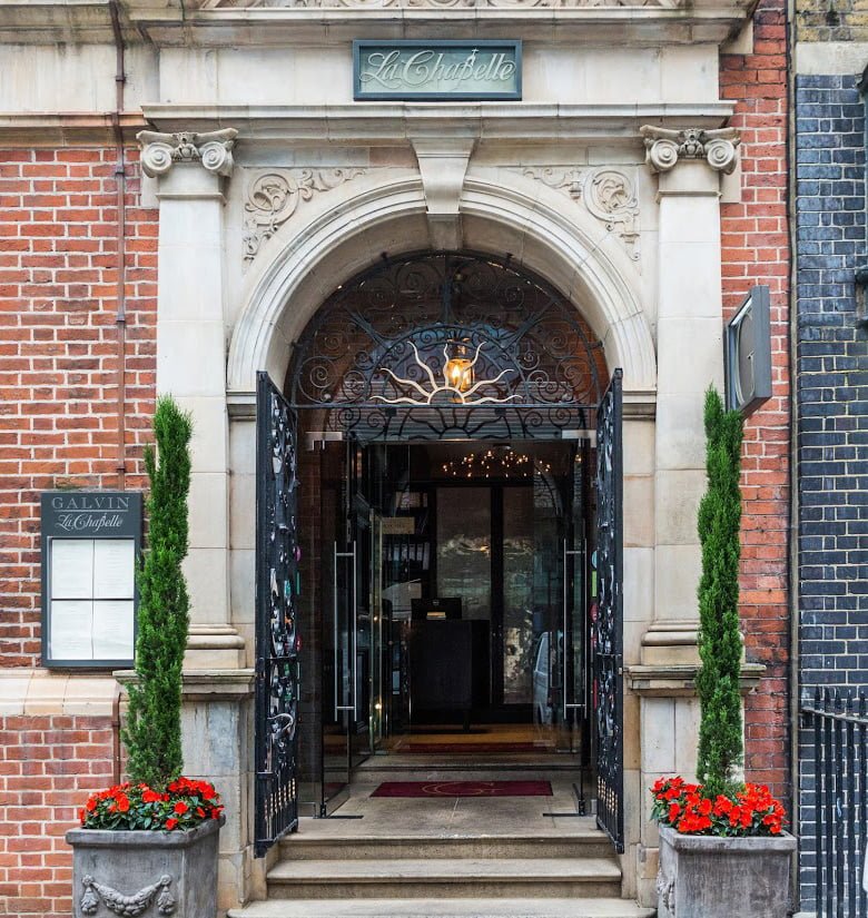 Best restaurant London front entrance Spitalfields