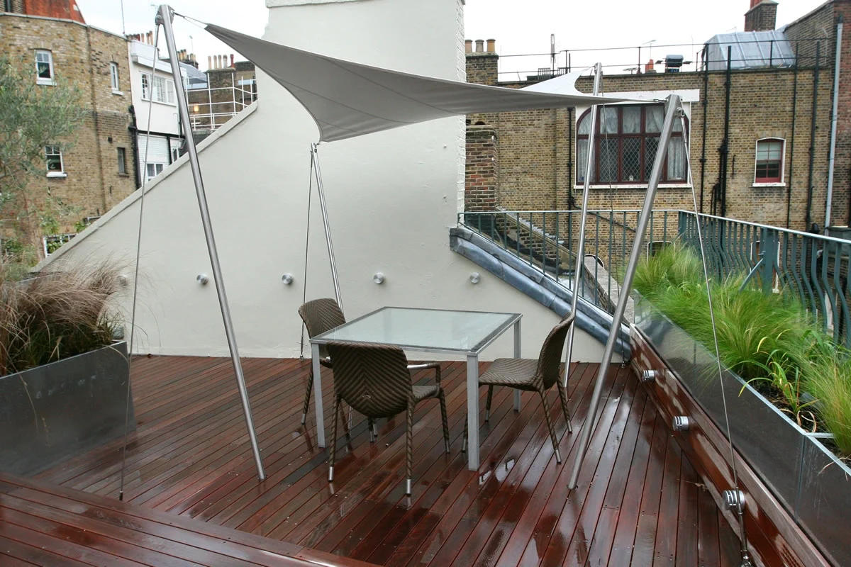 Rooftop Balcony Wire Balustrade - Belgravia - London