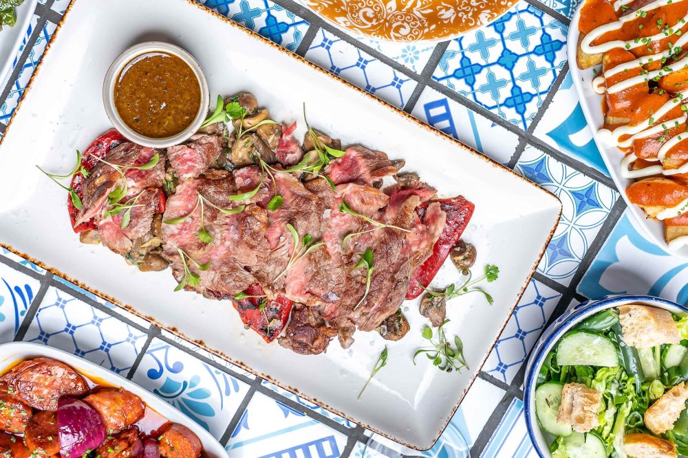 Bluewater Shopping Center Bottomless Brunch Kent Tapas Bar Spanish Restaurants The True Taste of Spain Informal Dining Seafood Iberico Prawns Fresh Salad