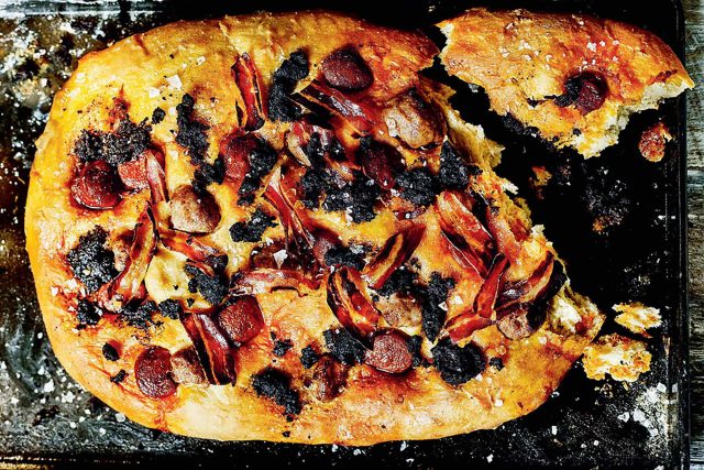 Coca de Requena Meat Focaccia Recipe Spanish Restaurant Tapas Bar, First make the dough. In a large bowl, mix together the yeast, warm water.