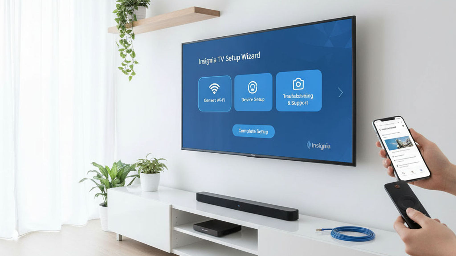 Insignia TV Support and Setup