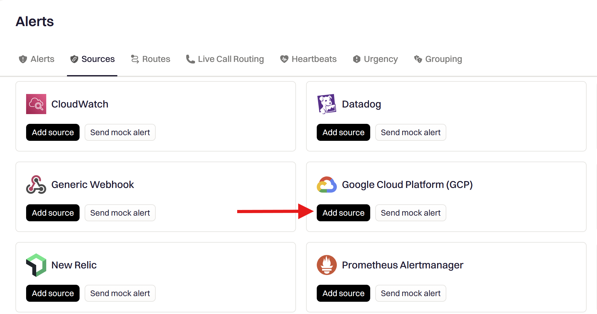 Add GCP as an alert source in Rootly