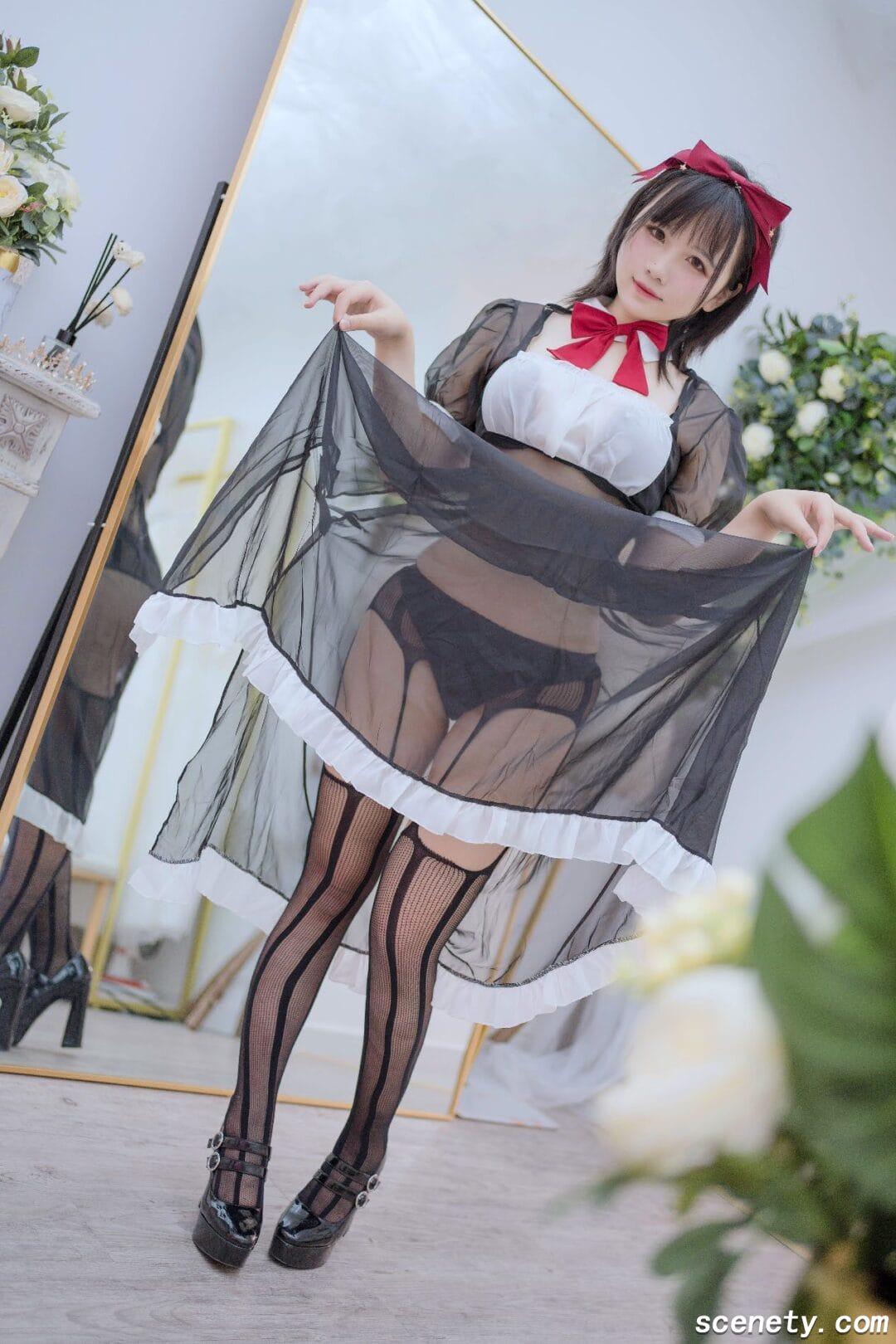 【阿半今天很开心】NO.19 透明女仆 [39P-166MB]