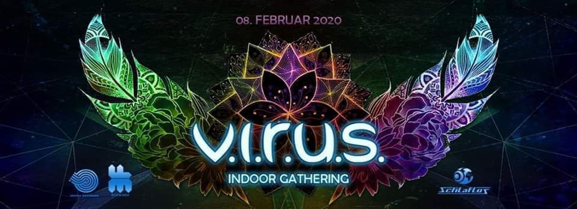 Flyer V.I.R.U.S. Indoor Gathering with MORTEN GRANAU 2020-02-08 21:00:00