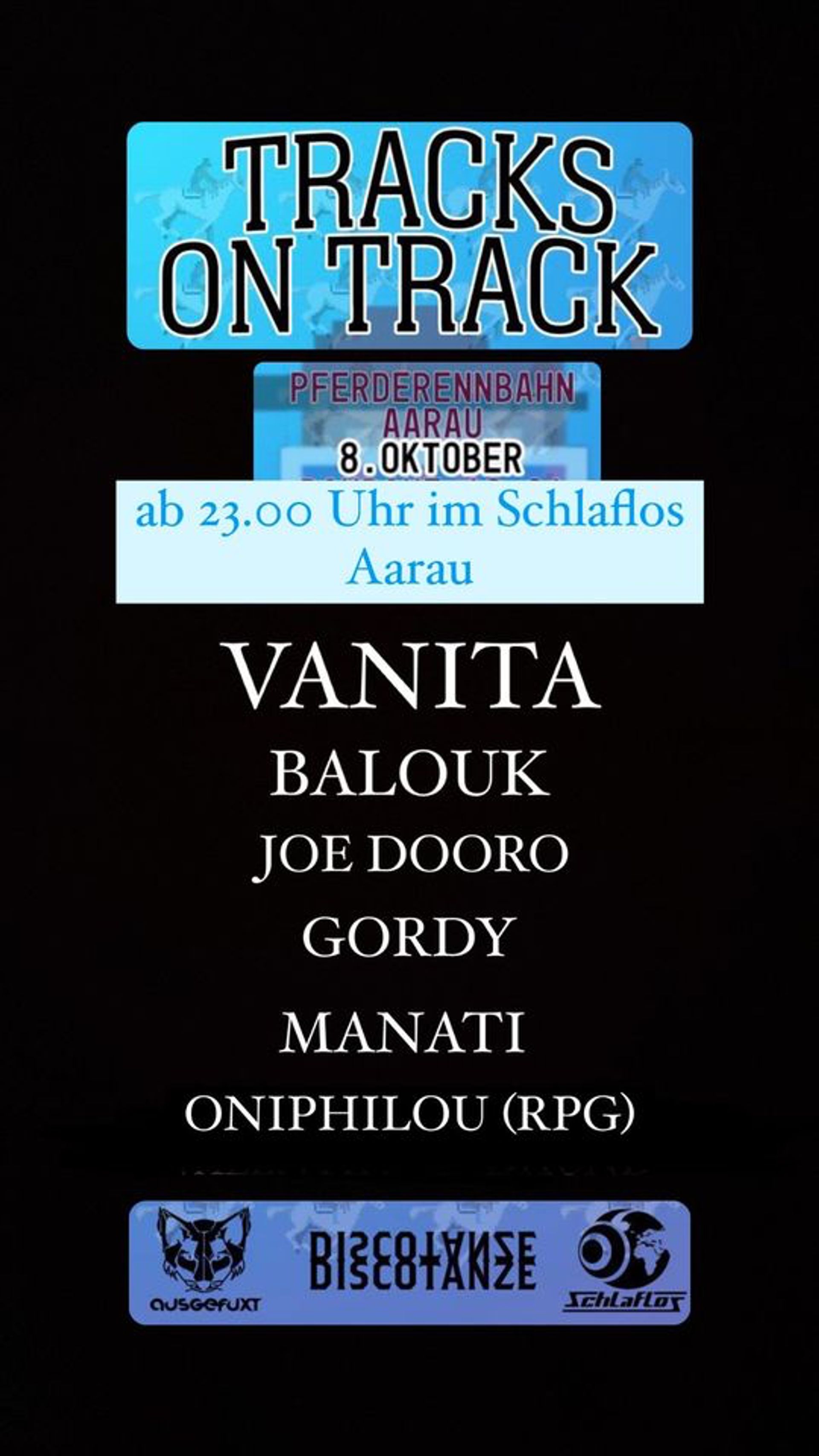 Flyer Tracks on Track - Afterparty 2022-10-08 23:00:00