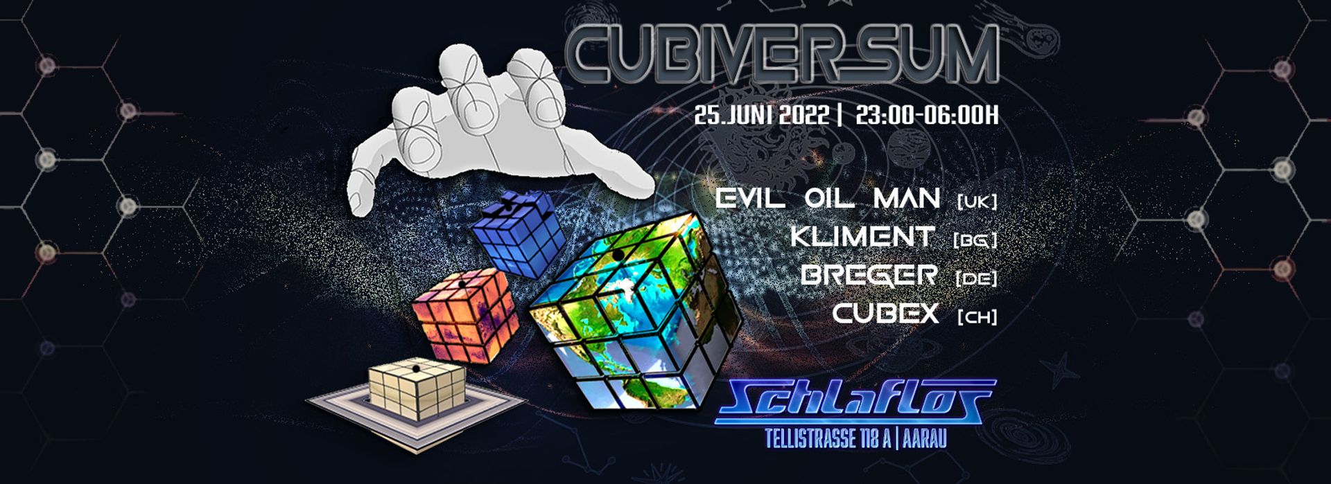 Flyer CUBIVERSUM 02 - Psychedelic Night 2022-06-25 23:00:00