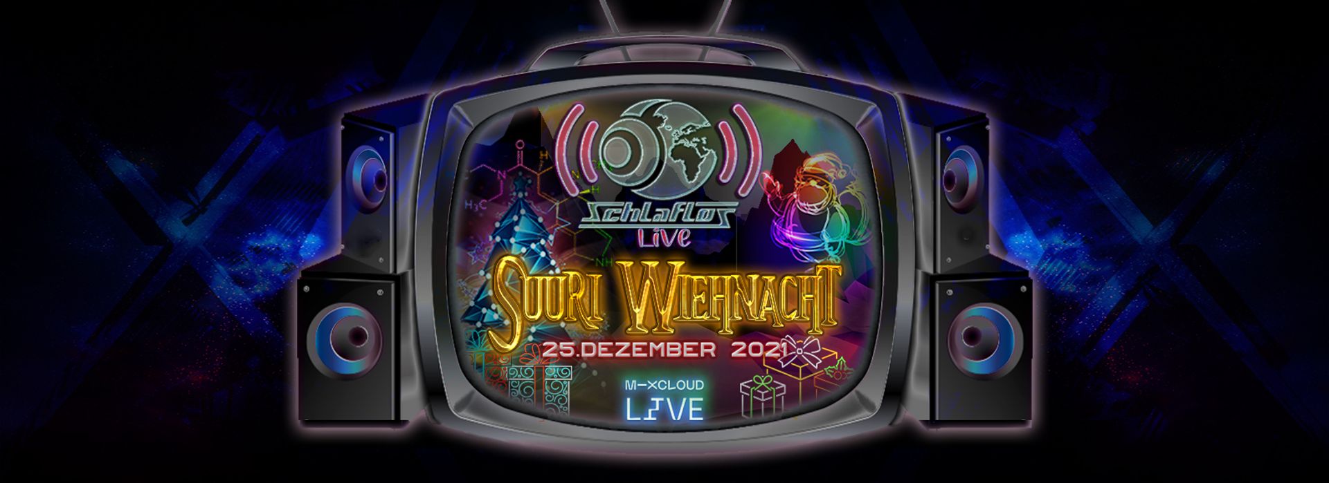 Flyer Schlaflos Live - Suuri Wiehnacht 2021-12-25 18:00:00
