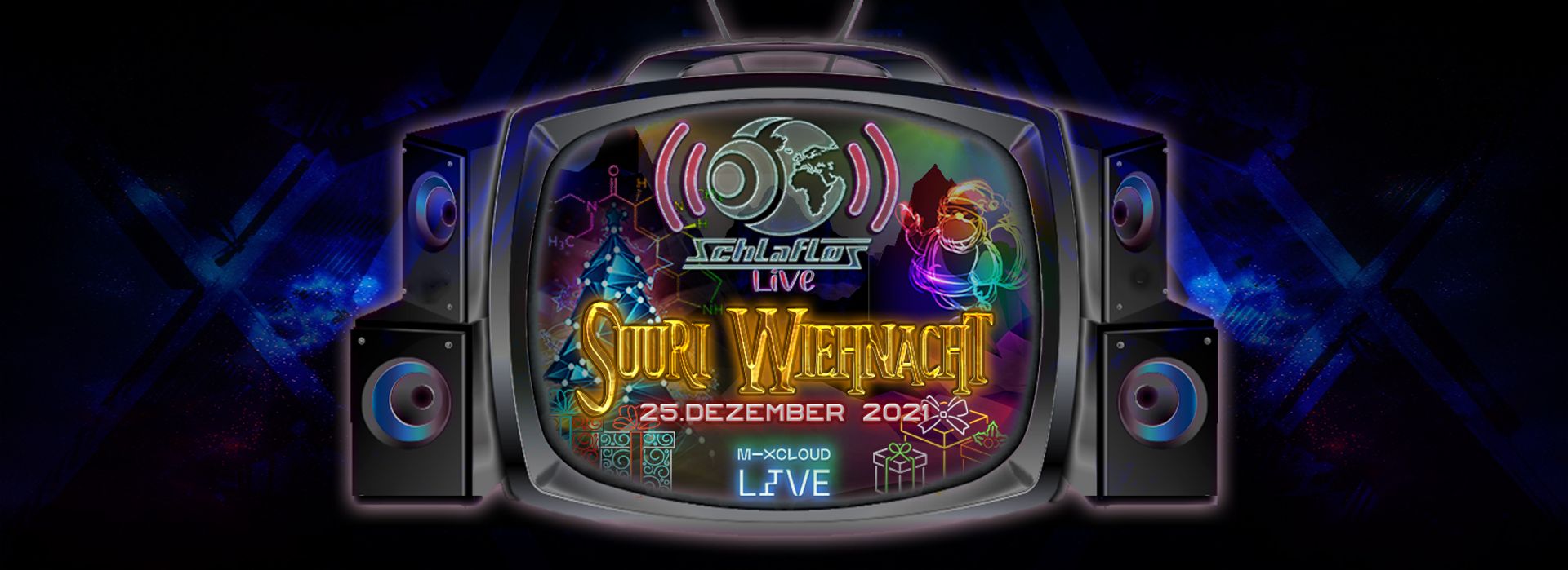 Flyer Schlaflos Live - Suuri Wiehnacht 2021-12-25 18:00:00