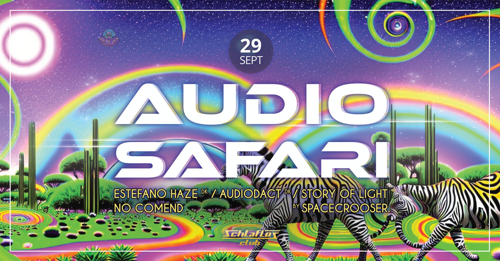 Flyer Audio Safari w/ Estefano Haze 2023-09-29 22:00:00