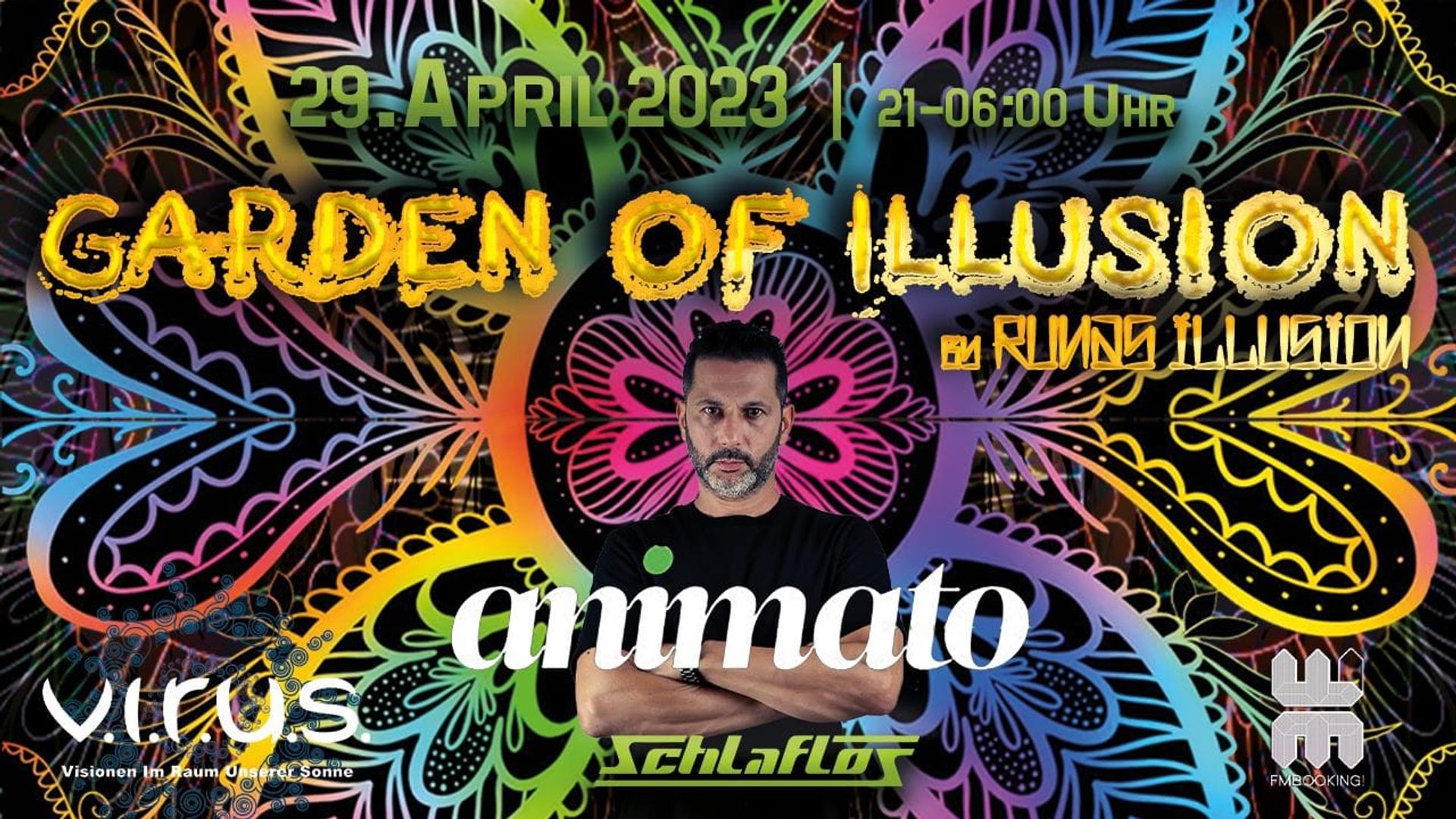 Flyer GARDEN OF ILLUSION w/ Animato 2023-04-29 21:00:00