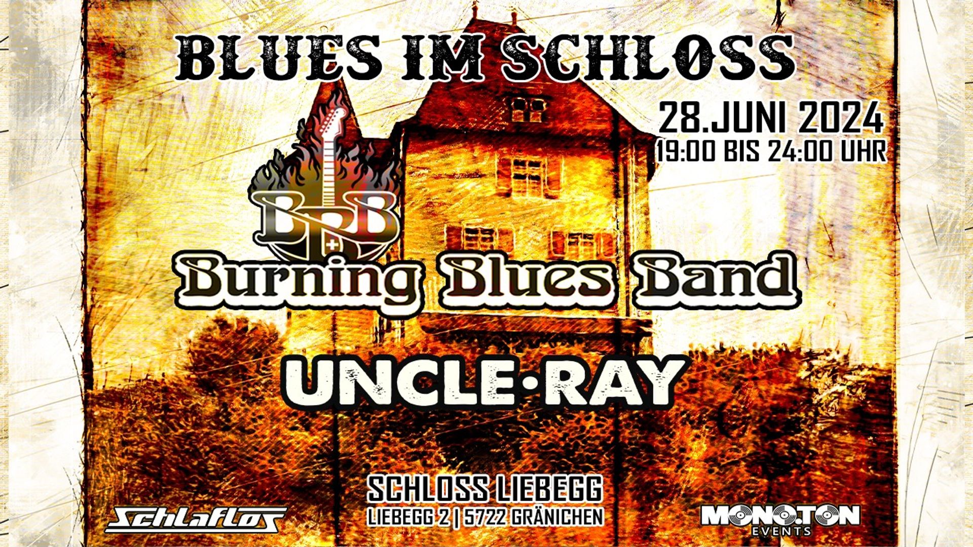 Flyer Blues im Schloss (Schloss Liebegg) 2024-06-28 18:00:00