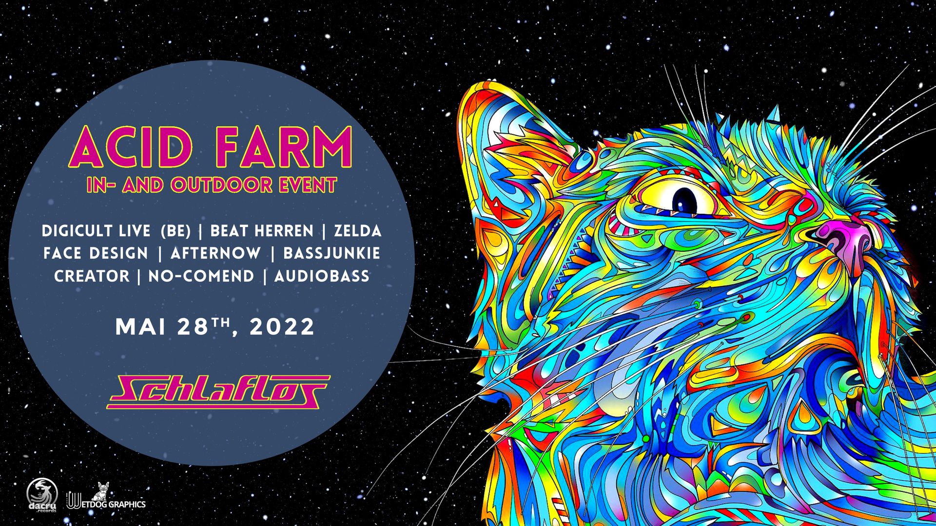 Flyer Acid Farm w/ DigiCult Live (BE) 2022-05-28 18:00:00